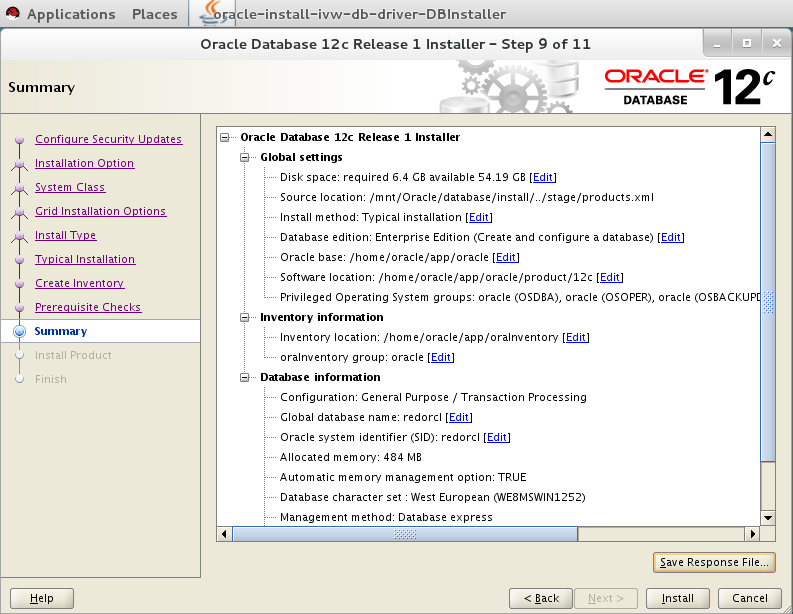 InstallOracle12